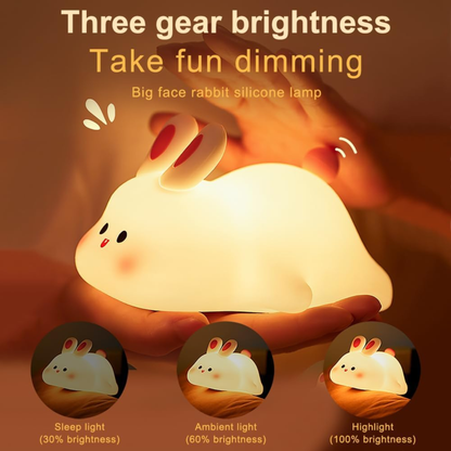 Cute LED Touch Sensor Rabbit Night Light