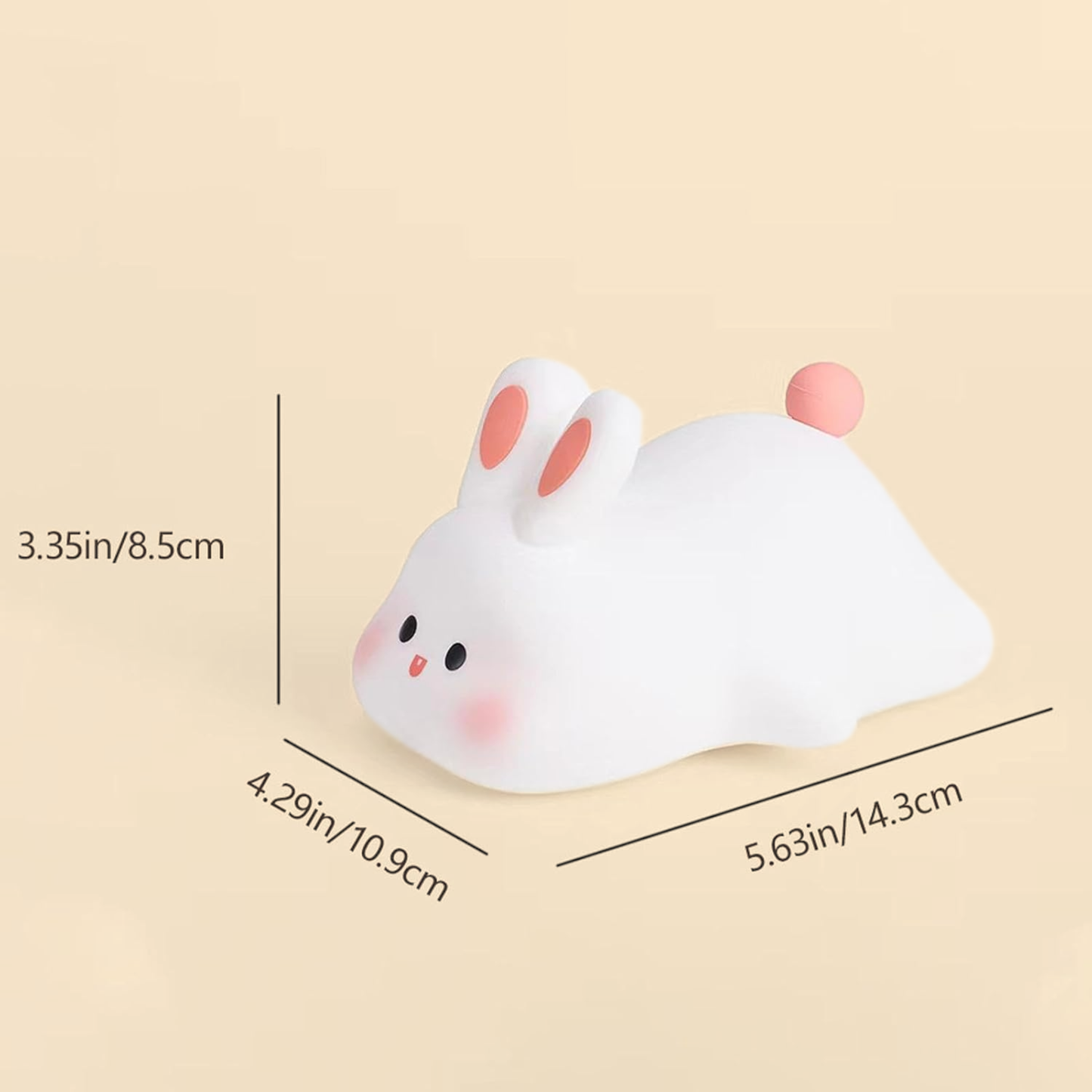 Cute LED Touch Sensor Rabbit Night Light